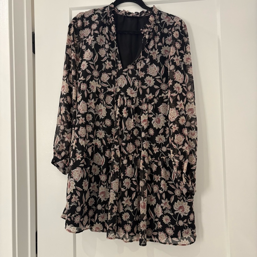 Black and Pink Floral dress